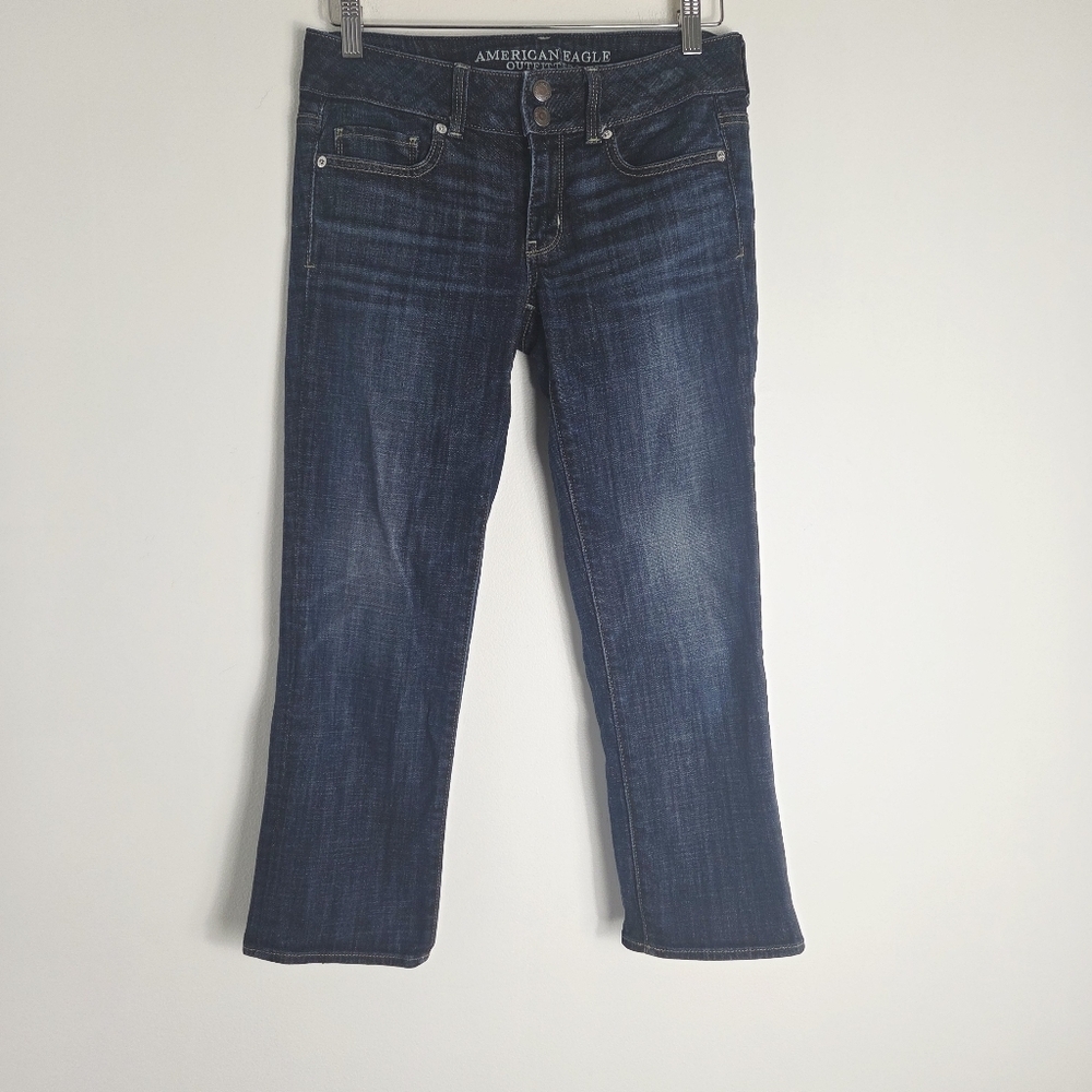 American Eagle Outfitters Artist Crop Strech Blue Jeans